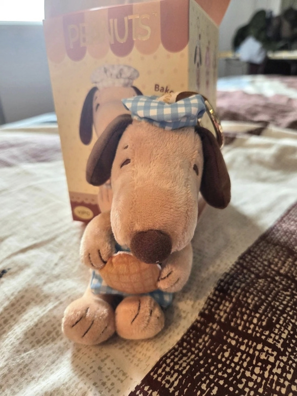 PEANUTS Bakery Series Snoopy Plush (Opened Box) Authentic